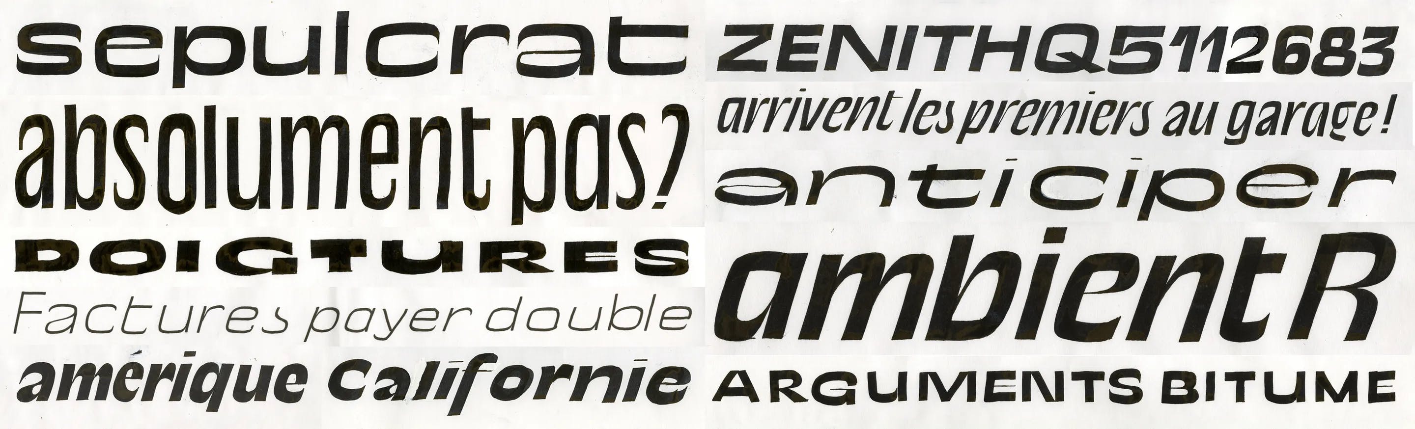 Marc Rouault: Trois Mille (3000), Sharp Type