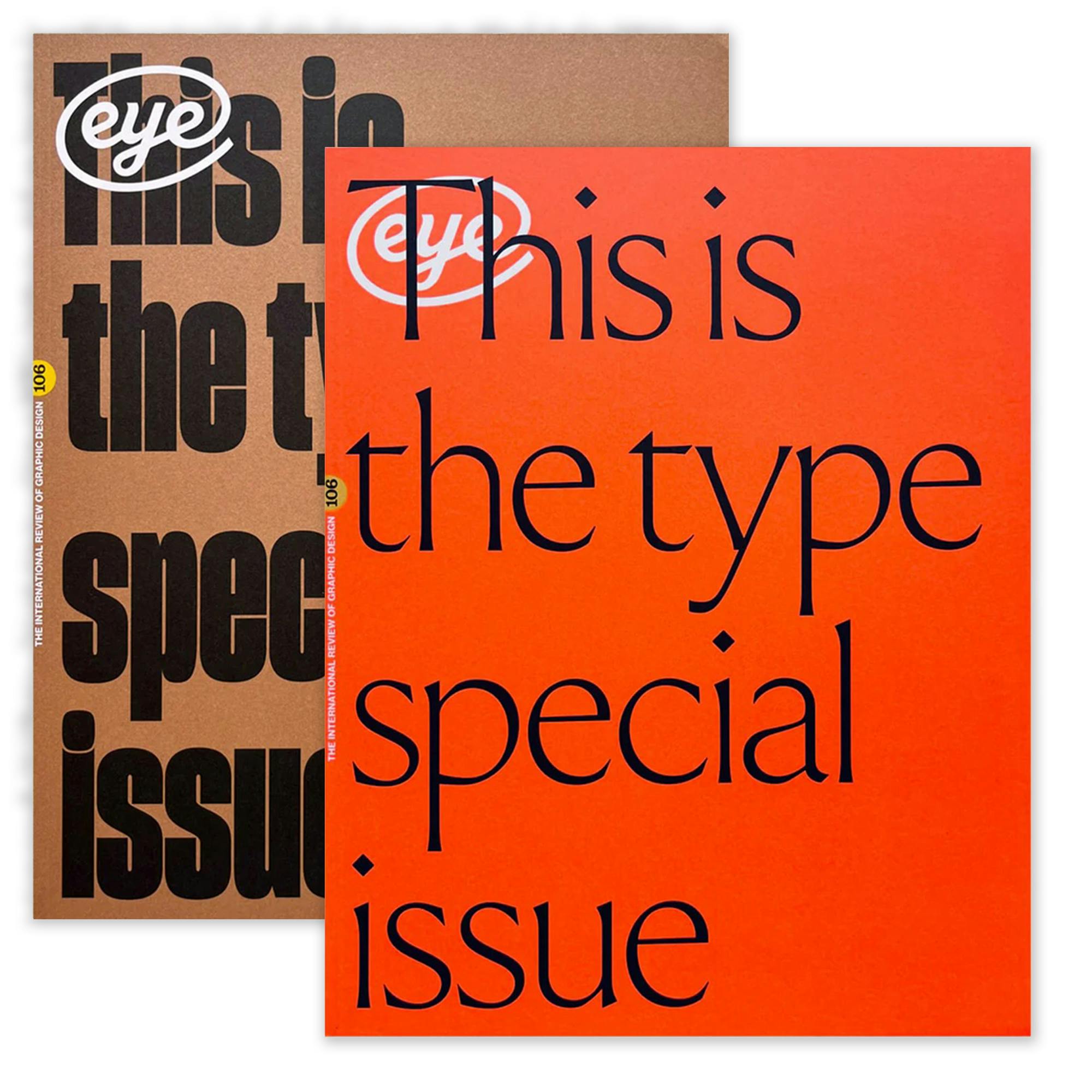 Sharp Type in Eye Magazine 106